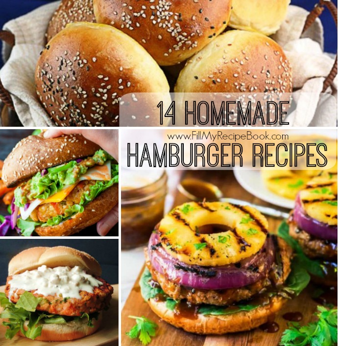14 Homemade Hamburger Recipes - Fill My Recipe Book