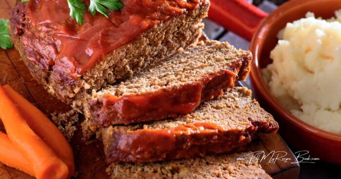 Easy, cheesy homemade meatloaf recipe with simple ingredients and a sweet tangy glaze, tender, flavorful, and perfect for weeknight dinners.