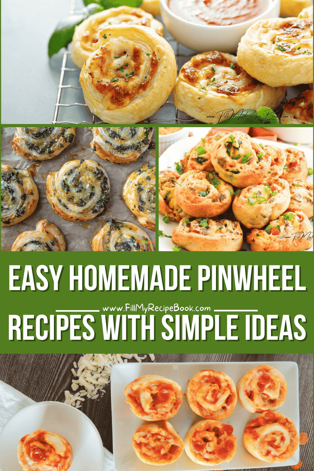 Easy homemade pinwheel recipes with simple ideas for snacks, lunches, and parties. Quick to prepare with flavorful fillings.