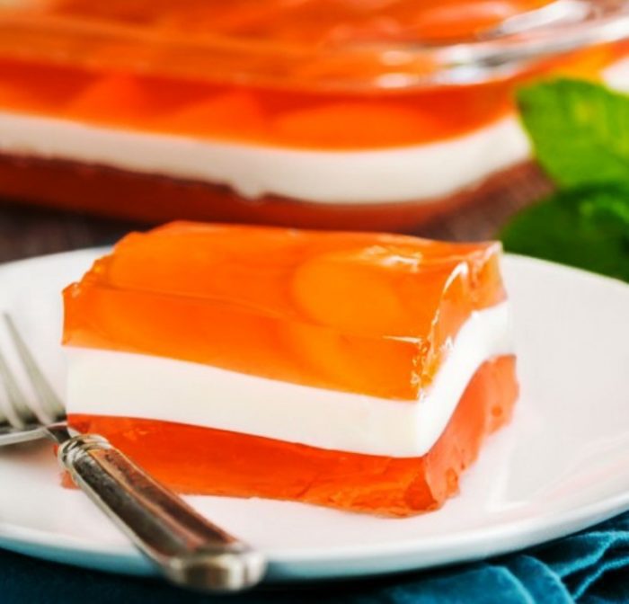 Peaches-and-cream-layered-jello-recipe