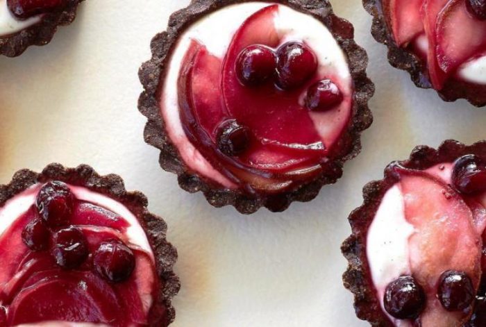 Ricotta-cranberry-and-pear-mini-tarts