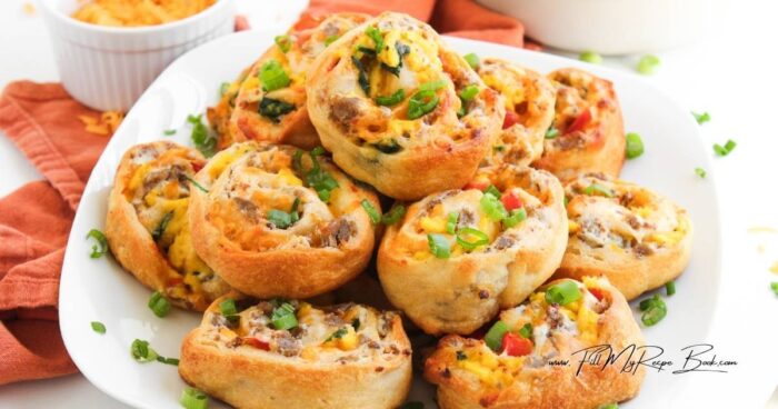 These Sausage Egg and Cheese Pinwheels are a quick, hearty breakfast idea with flaky pastry, savory sausage, and melted cheese in every bite.
