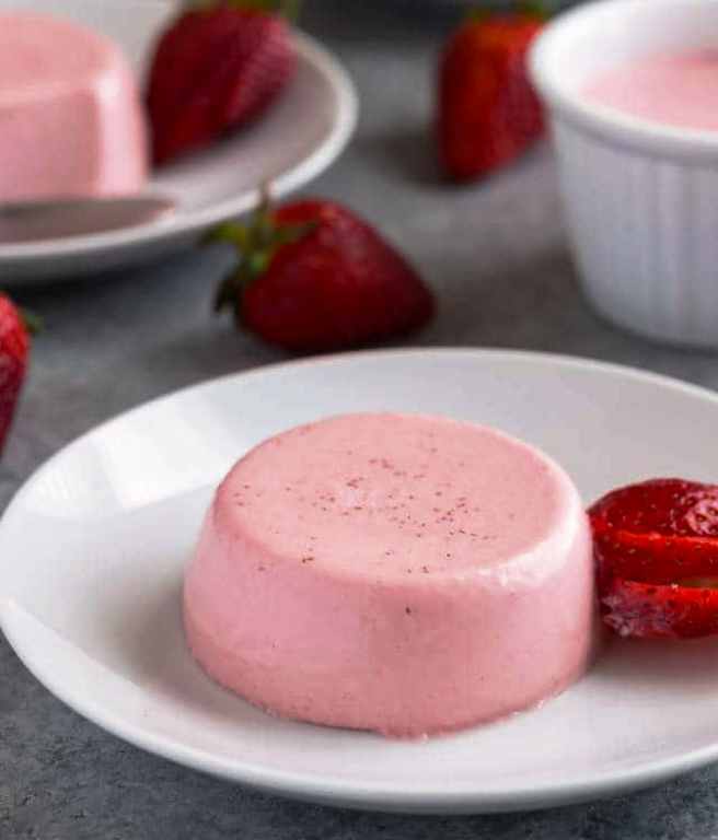 Strawberry Panna Cotta is a delicious, creamy, and delicate dessert. Great for a simple summer dessert or a fancy dinner party. It’s so easy to make with just a handful of ingredients.