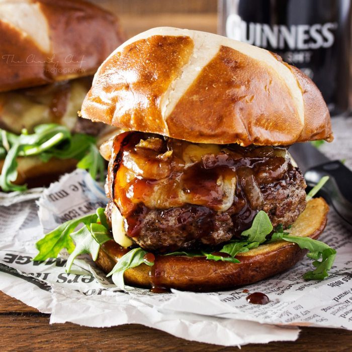 Whiskey-glazed-blue-cheese-burgers