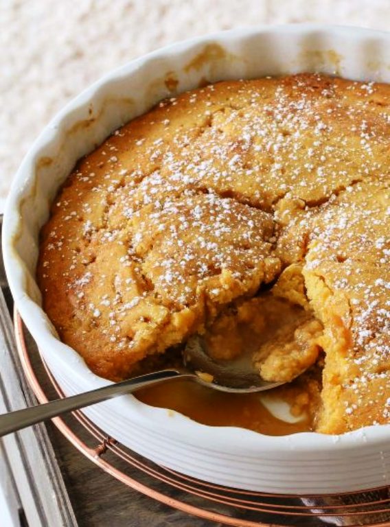 Our simple butterscotch self saucing pudding is the ultimate winter comfort food. A soft and fluffy sponge pudding covered with sweet and rich butterscotch sauce.