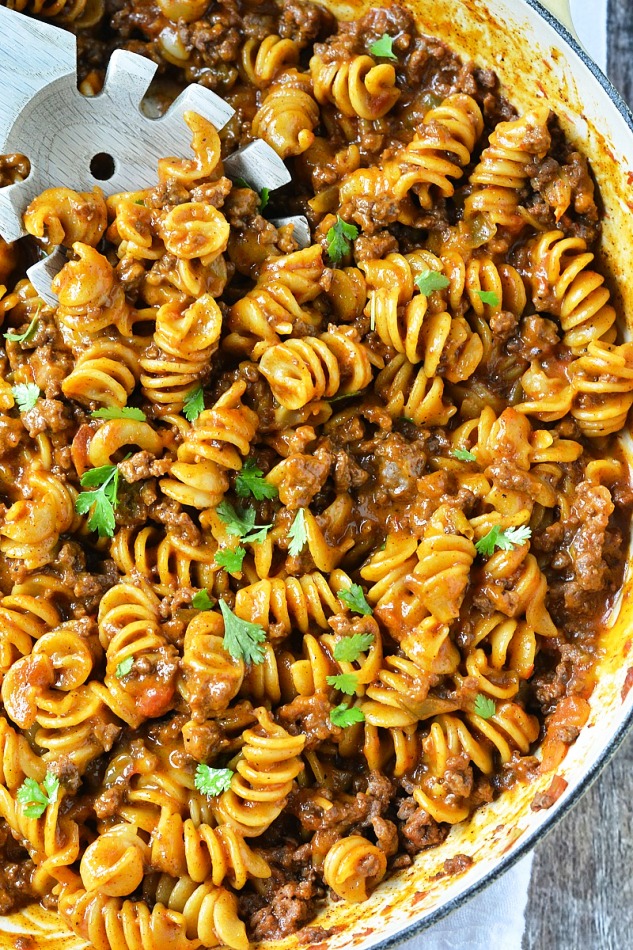 One-pot-cheesy-taco-pasta