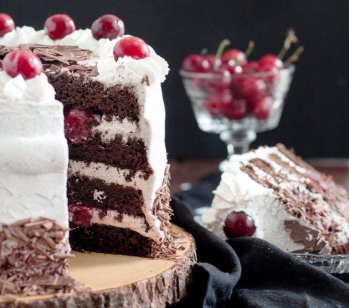 Black forest cake is a traditional german torte