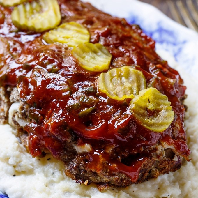Dill-pickle-meat-loaf