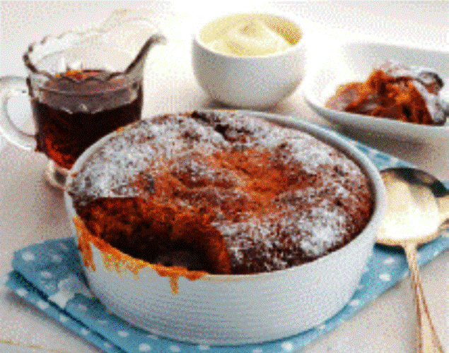 A quick and easy, yet delicious, self saucing pudding for a cold winters evening. Adjust the ginger to suit your taste.