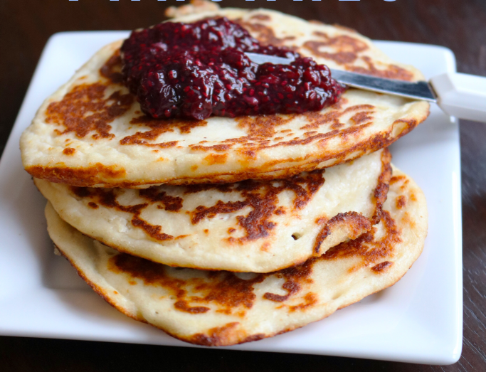 High protein yogurt pancakes
