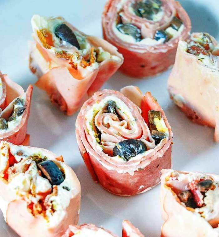 Cream cheese Low-carb-pinwheels