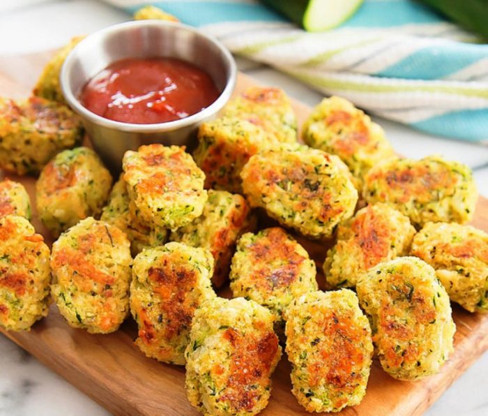 Parmesan-zucchini-tots