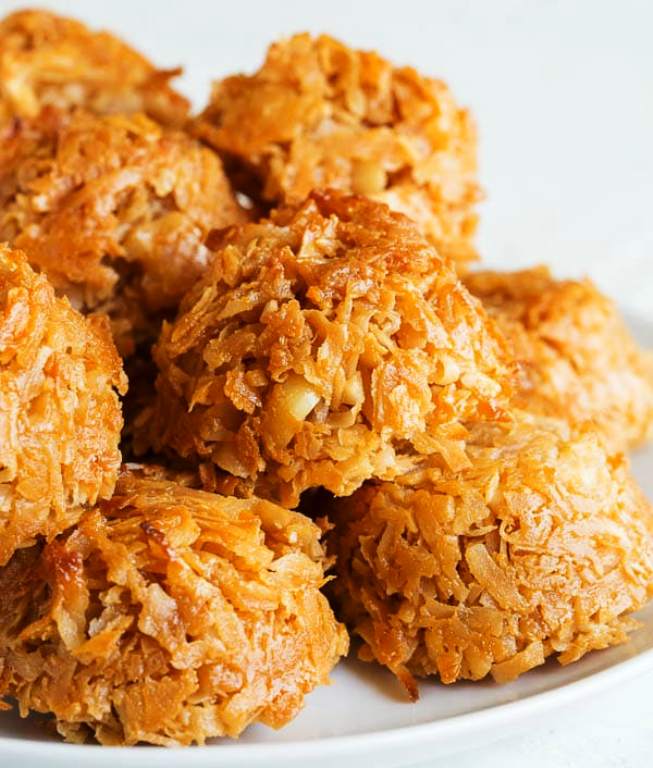 This 3-ingredient cocadas recipe is my twist on Mexican coconut candies. These nutty, caramelized treats are addictively chewy and delicious!
