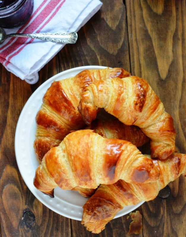 Homemade croissants