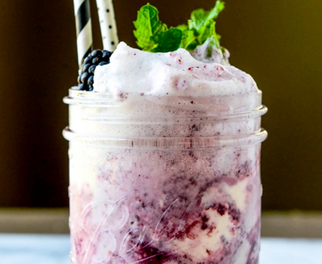 Blackberry-soda-floats