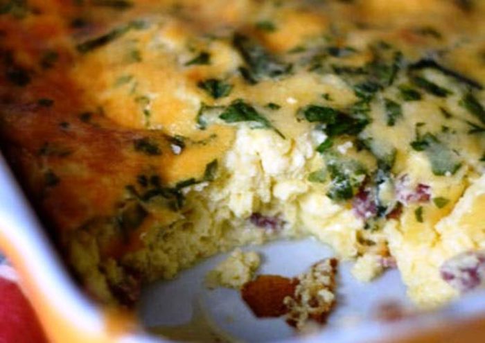 Basic-oven-omelet for breakfast