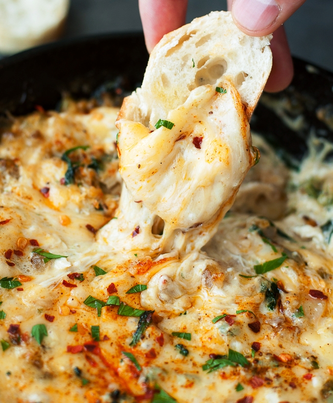 Baked-seafood-dip-with-crab-shrimp