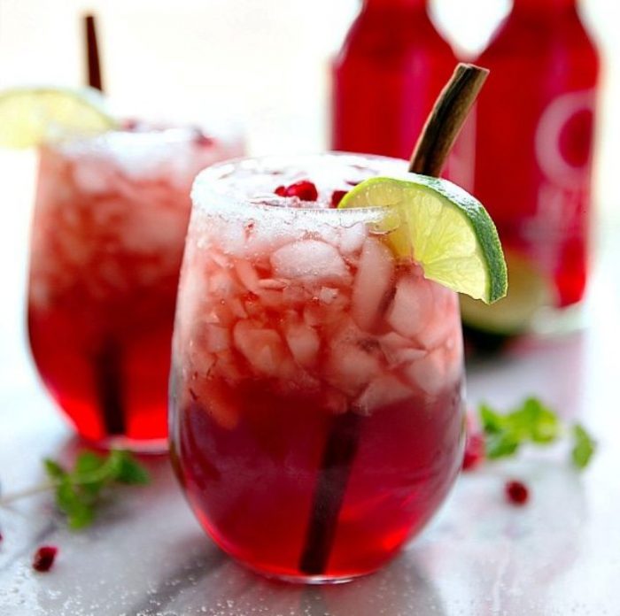 Sparkling-cranberry-pomegranate-drink