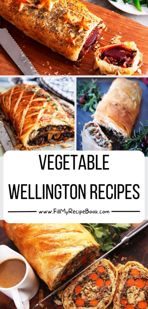 Vegetable wellington recipes full of tasty roasted or grilled mushrooms. Individually baked filled with, nuts, beetroot, wrapped in pastry.