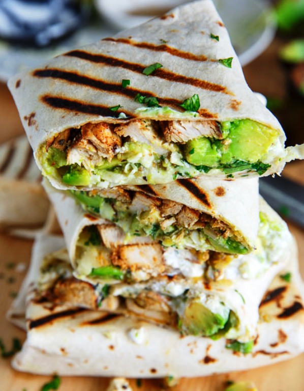 Chicken-and-avocado-burritos