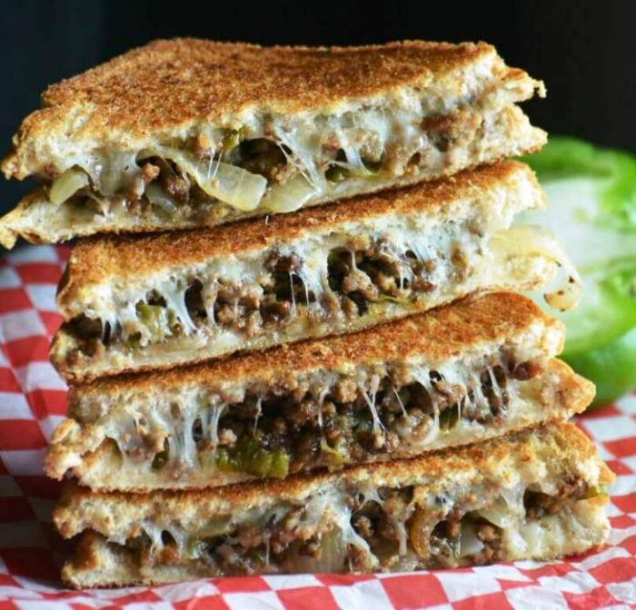 Ground-beef-philly-cheesesteak-grilled-cheese-sandwiches
