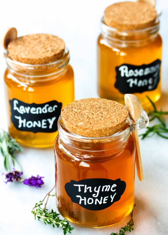 Lavender Rosemary Thyme Herb-infused-honey