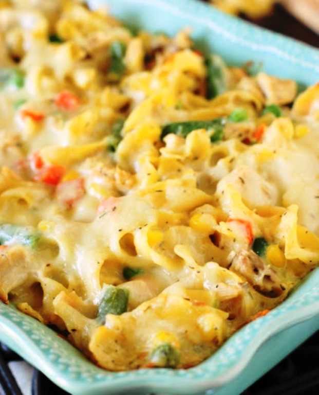 Leftover-turkey-noodle-casserole