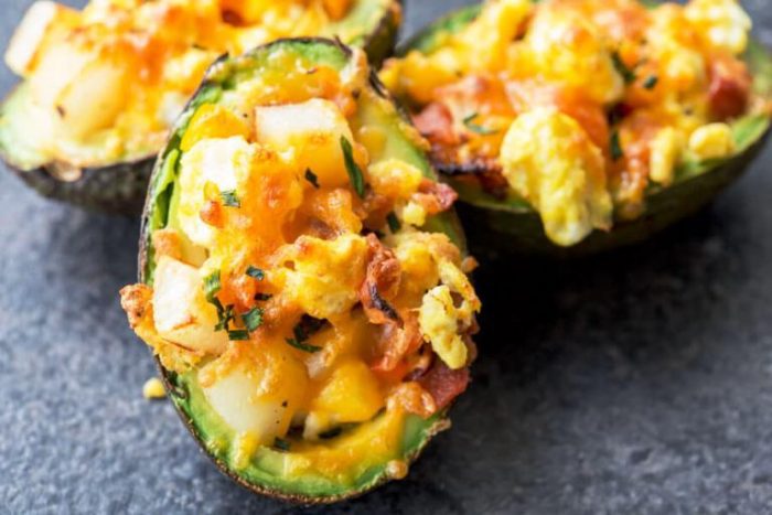 Breakfast or lunch-stuffed-avocado