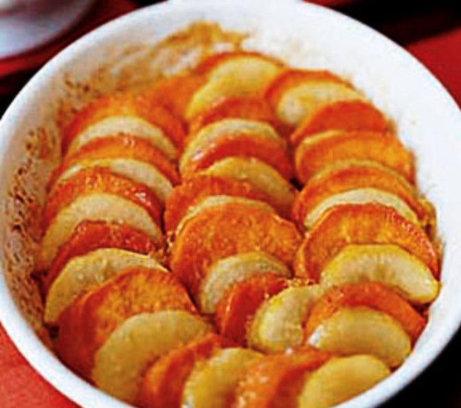 Sweet-potato-pear-gratin-recipe
