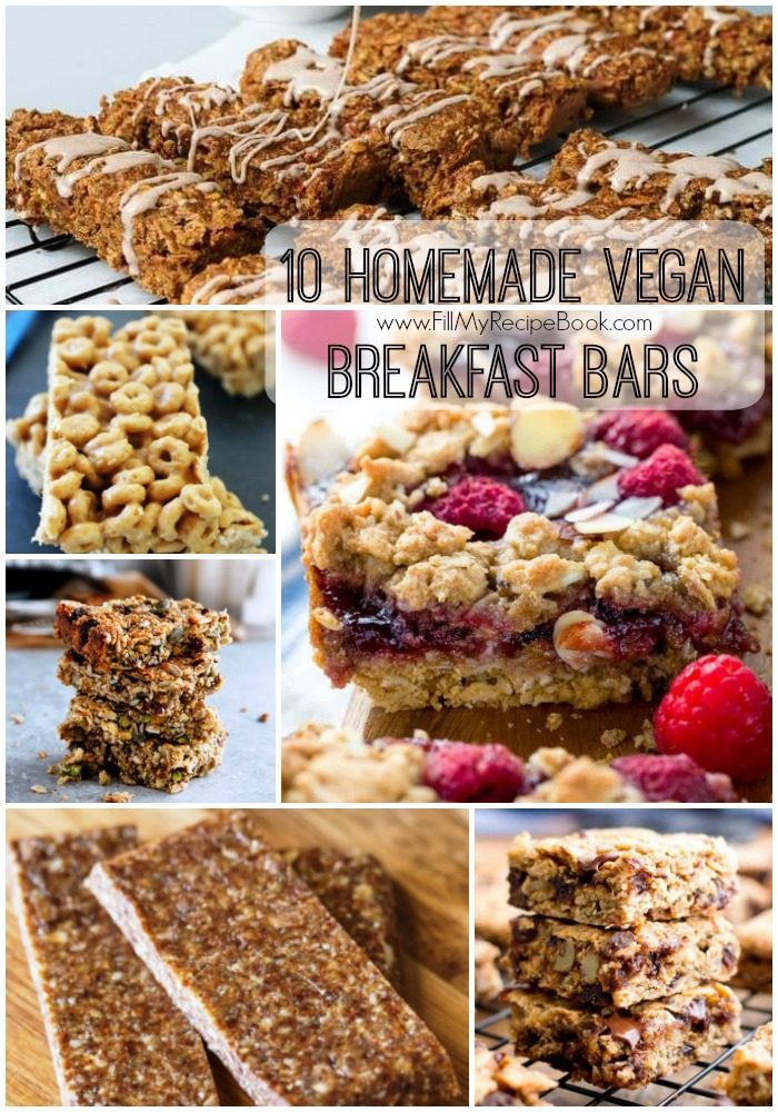 10 Homemade Vegan Breakfast Bars Fill My Recipe Book