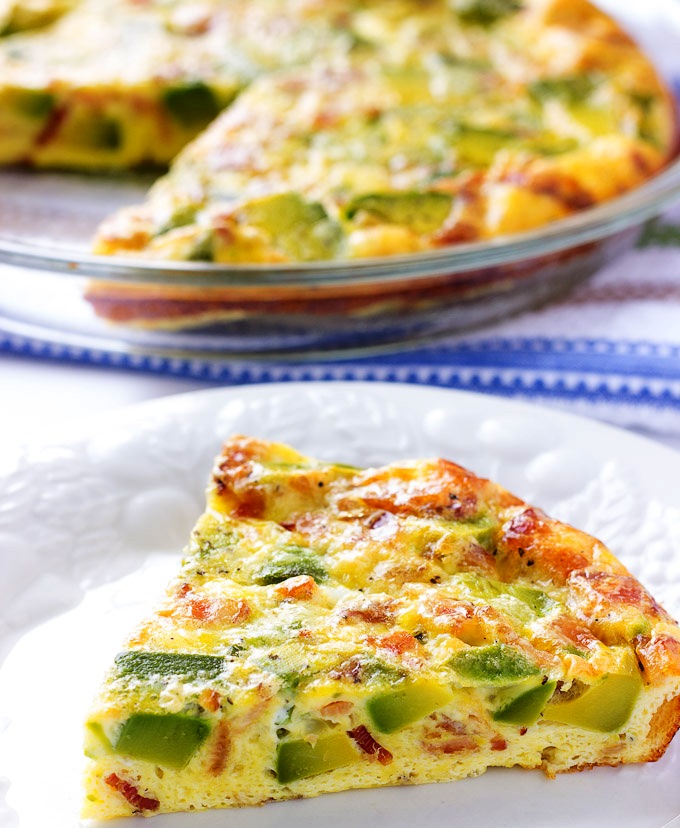 Avocado-bacon-crustless-quiche