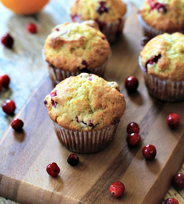 Cranberry-orange-muffins