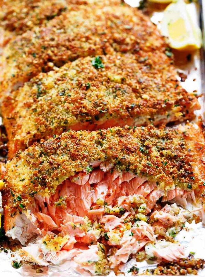 Crispy-garlic-parmesan-salmon