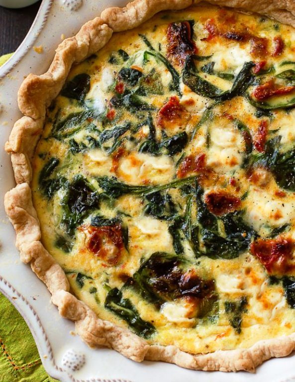 Goat-cheese-spinach-sun-dried-tomato-quiche