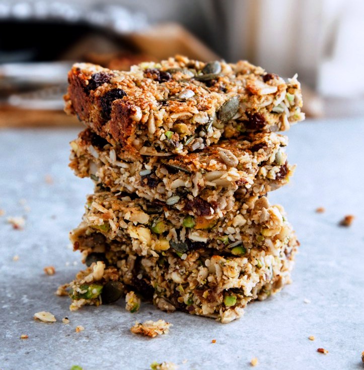 10 Homemade Vegan Breakfast Bars - Fill My Recipe Book