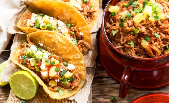 Slow-cooker-pineapple-pulled-pork-tacos