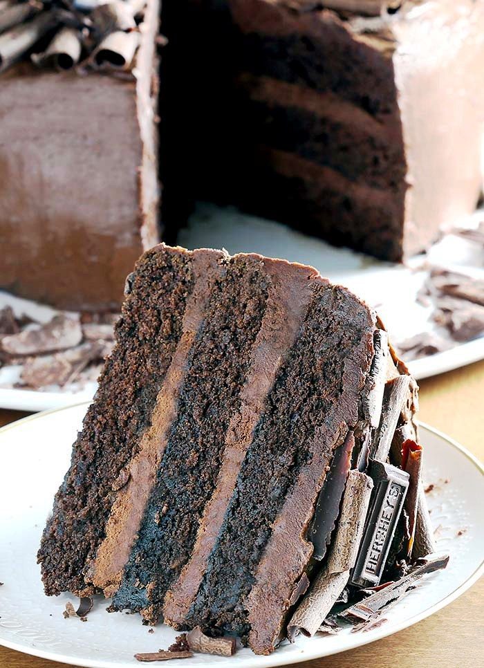 Dark-chocolate-cake
