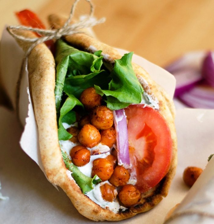 Roasted-chickpea-gyros