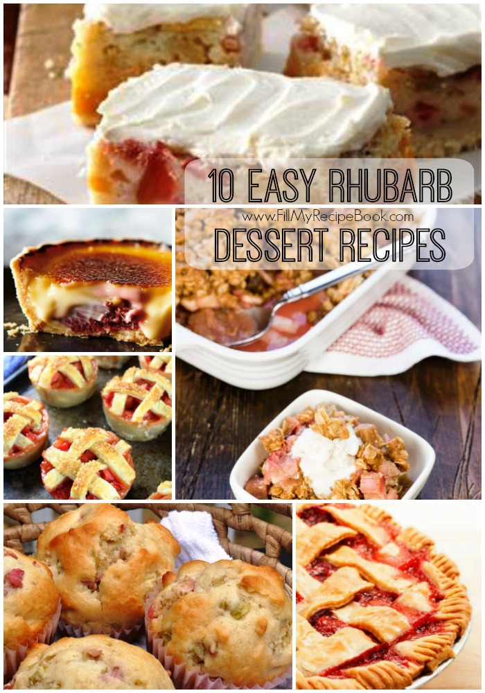 Easy Rhubarb Dessert Recipes
