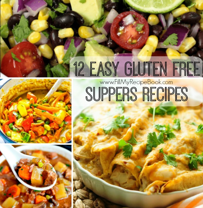 12 Easy Gluten Free Suppers Recipes - Fill My Recipe Book