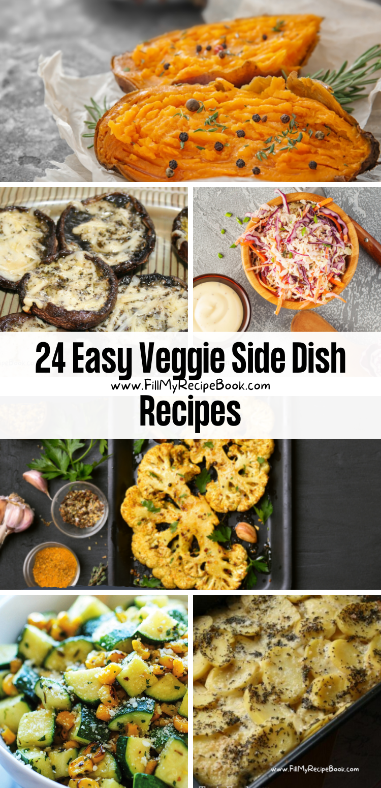 24 Easy Veggie Side Dish Recipes - Fill My Recipe Book