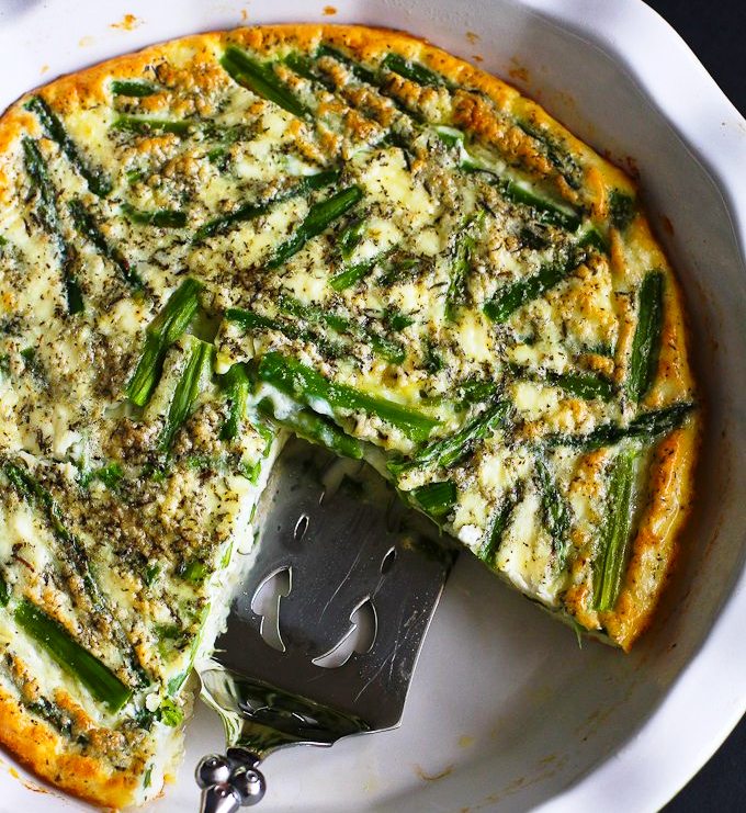Asparagus-feta-cheese-crustless-quiche-recipe