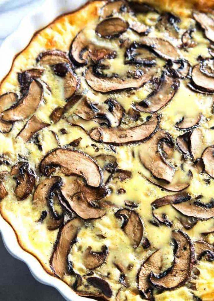 Mushroom-quiche