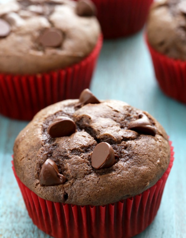 Double-chocolate-muffins