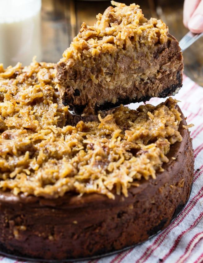 German-chocolate-cheesecake