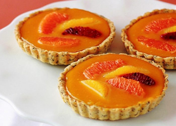 Orange-passionfruit-curd-mini-tarts