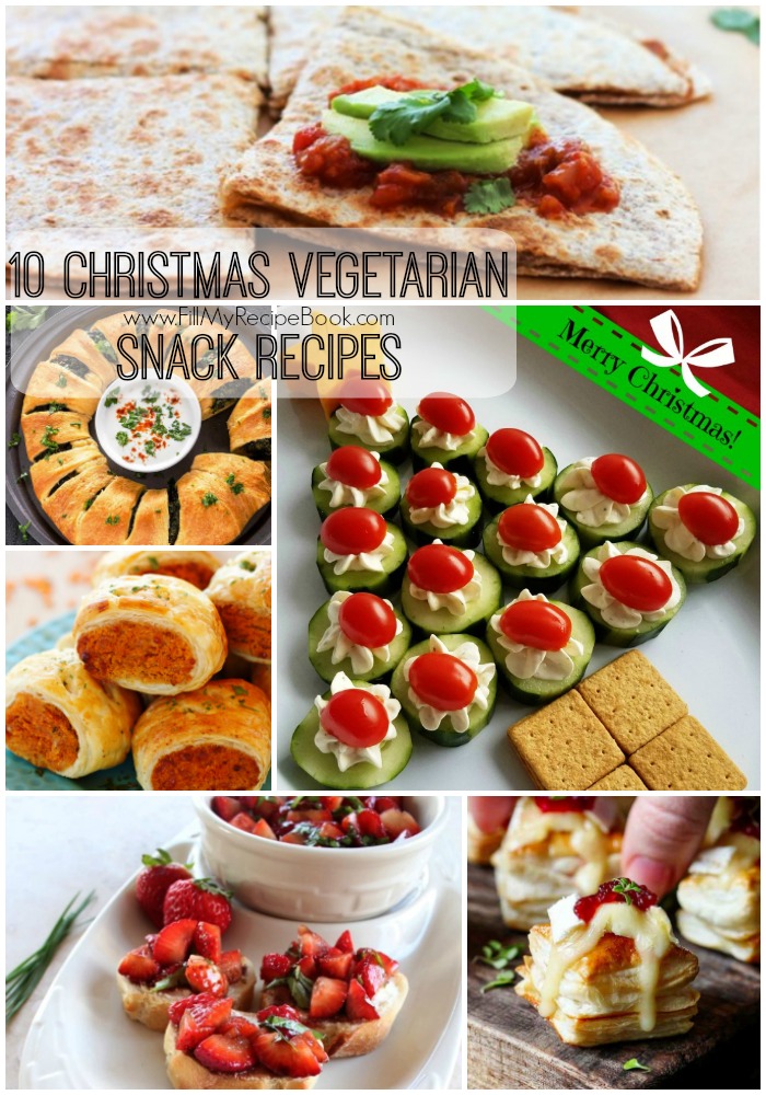 10 Christmas Vegetarian Snack Recipes - Fill My Recipe Book