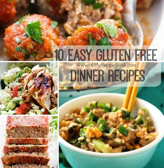 10 Easy Gluten Free Dinner Recipes - Fill My Recipe Book