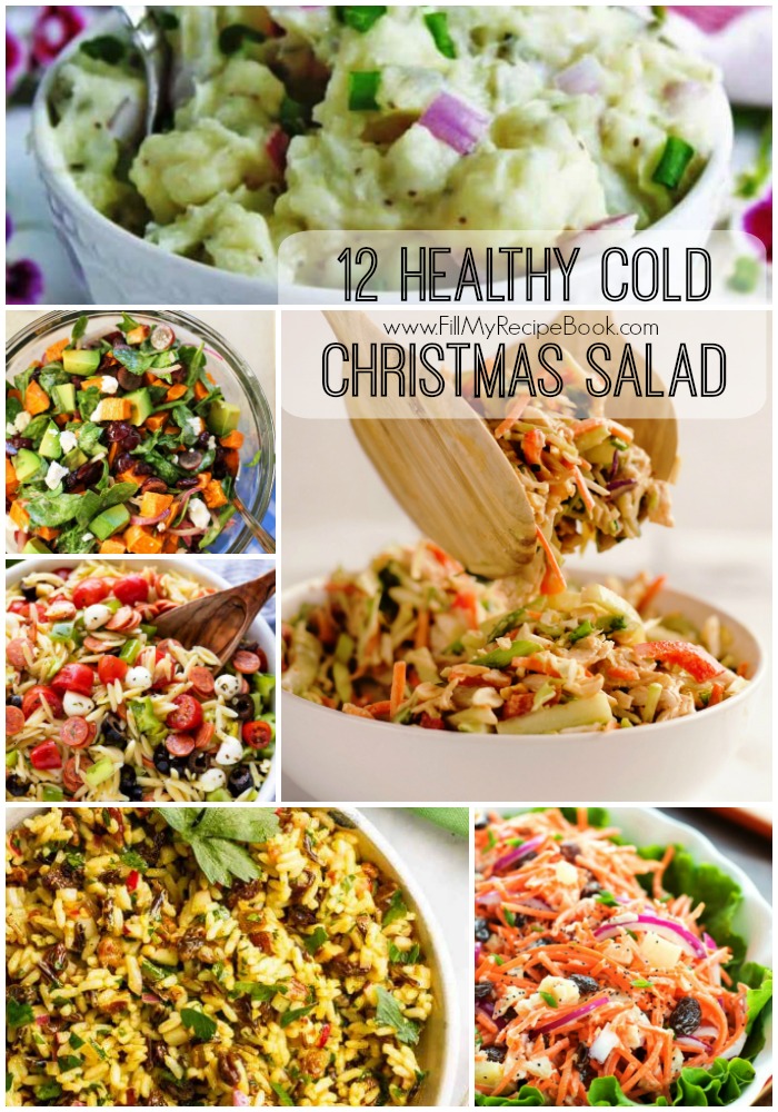 12 Healthy Cold Christmas Salads Recipes - Fill My Recipe Book
