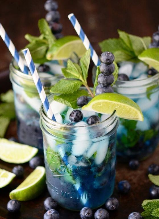 Blueberry-mojito